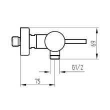 Смеситель для душа Migliore Fortis 18655 Хром