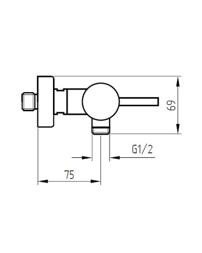 Смеситель для душа Migliore Fortis 18655 Хром