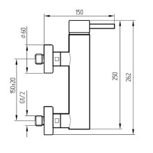Смеситель для душа Migliore Fortis 18655 Хром