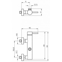 Смеситель для душа Migliore Fortis 18656 Хром
