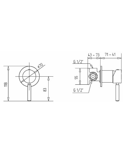 Смеситель для душа Migliore Fortis 31550 (18668) Хром