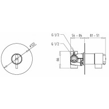 Смеситель для душа Migliore Fortis 18672 с термостатом Хром