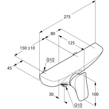 Смеситель для душа  Kludi Ambienta 537100575