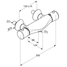 Термостат для душа Kludi Ambienta 534000538