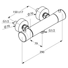 Термостат для душа Kludi Balance 352500575