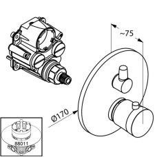 Термостат для душа Kludi Balance 528350575