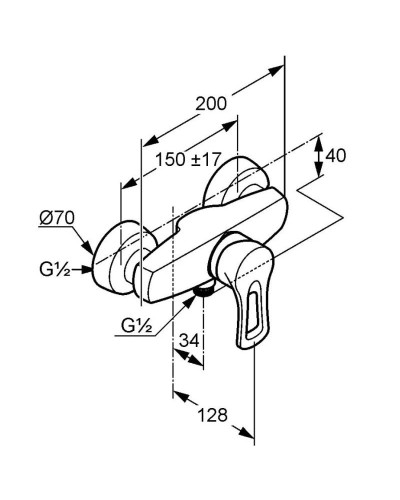 Смеситель для душа Kludi MX 337100562