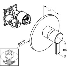 Смеситель для душа Kludi Zenta 386550575