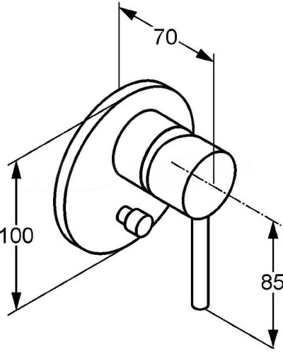 Смеситель для душа Kludi Bozz 387160576 Хром