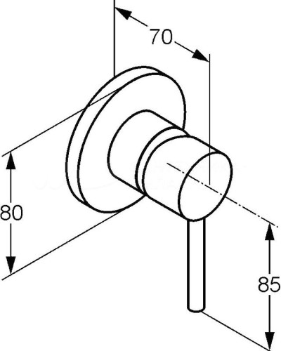 Смеситель для душа Kludi Bozz 389250576 Хром