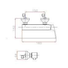 Смеситель для душа Cezares Legend LEGEND-DM-01 Хром