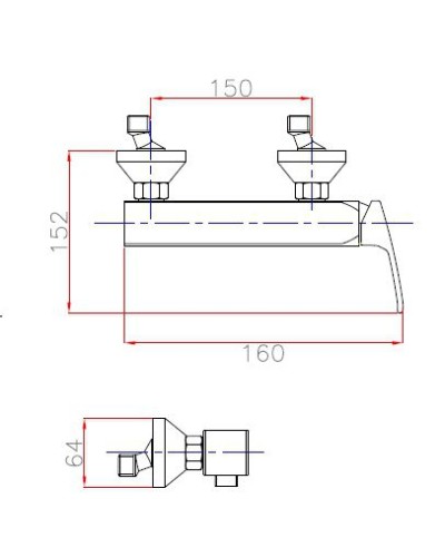 Смеситель для душа Cezares Legend LEGEND-DM-01 Хром