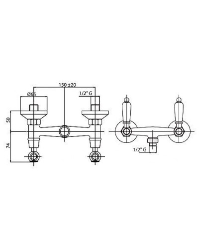Смеситель для душа Cezares First FIRST-DS-03/24-M Золото