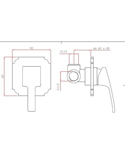 Смеситель для душа Cezares Legend LEGEND-DIM-02 Бронза