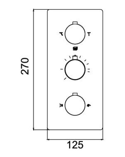 Смеситель для душа RGW Shower Panels SP-41-03 21140541-31 с термостатом Хром