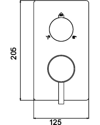Смеситель для душа RGW Shower Panels SP-43-01 21140543-11 Хром