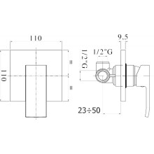 Смеситель для душа Paffoni Elle EL010CR/M Хром