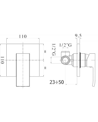 Смеситель для душа Paffoni Elle EL010CR/M Хром