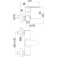 Смеситель для душа Paffoni Green GR168CR Хром