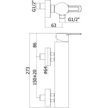 Смеситель для душа Paffoni Ringo RIN168NO Черный матовый