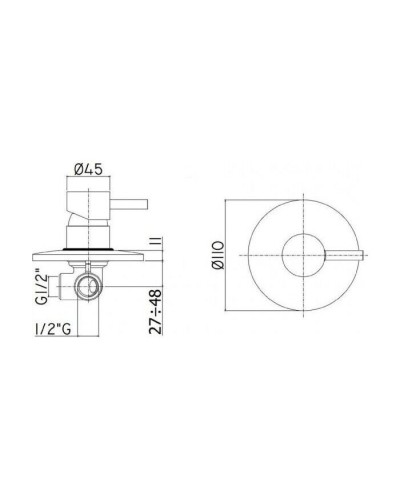 Смеситель для душа Paffoni Light LIG011BO Белый матовый