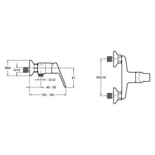 Смеситель для душа Jacob Delafon Lucien E20847-CP Хром
