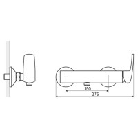 Смеситель для душа Excellent Athena ARAX.8508CR