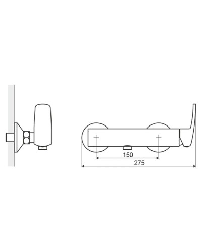 Смеситель для душа Excellent Athena ARAX.8508CR
