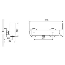 Смеситель для душа Excellent Roma ARAX.8108CR