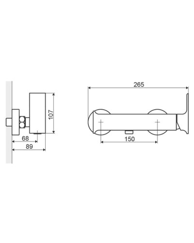 Смеситель для душа Excellent Roma ARAX.8108CR