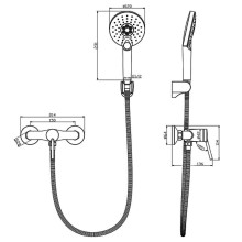 Смеситель для душа Lemark Minima LM3803C Хром