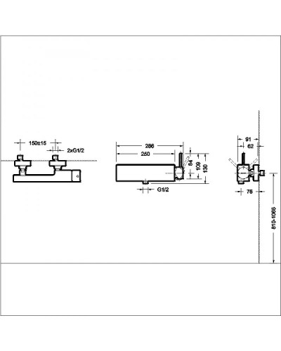 Смеситель для душа Bravat Arc F96061C-01-ENG Хром