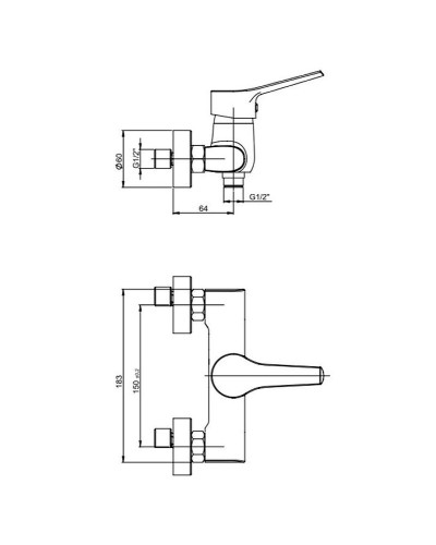Смеситель для душа Paini Messina MECR511KM Хром