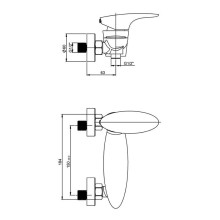 Смеситель для душа Paini Verona VRCR511KM Хром