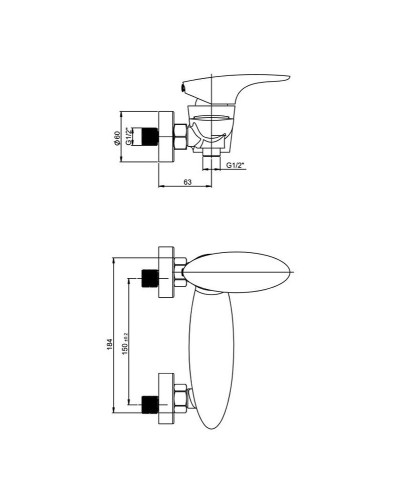 Смеситель для душа Paini Verona VRCR511KM Хром