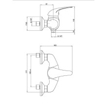 Смеситель для душа Paini Smile 39CR511CAKM Хром