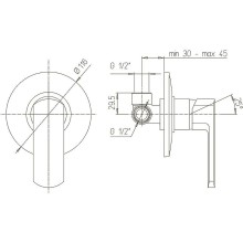 Смеситель для душа Paini Ovo 86CR690KM Хром