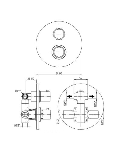 Смеситель для душа Paini Cox 78CR691TH Хром