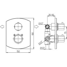 Смеситель для душа Paini Ovo 86CR691TH Хром