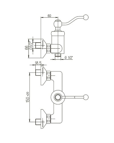 Смеситель для душа Paini Duomo 88CR511KM Хром