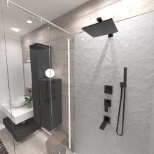 Смеситель для душа Paini Dax-R 84PZ690R Черный матовый