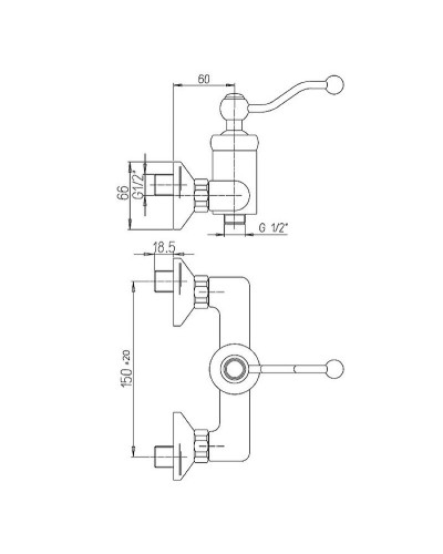 Смеситель для душа Paini Duomo 88OP511 Золото PVD