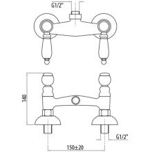 Смеситель для душа Gattoni Vivaldi Lever 1307713DOoro