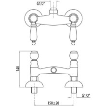 Смеситель для душа Gattoni Vivaldi Lever 1307713COCR
