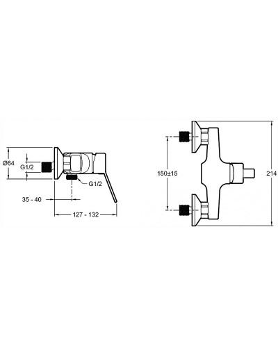 Смеситель для душа Jacob Delafon EO E24159RU-CP Хром