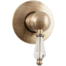 Смеситель для душа Cezares Vintage VINTAGE-DIM прозрачная ручка Бронза