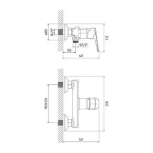 Смеситель для душа Iddis Vibe VIBSB00i03WA Хром