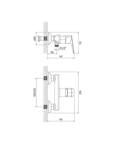 Смеситель для душа Iddis Vibe VIBSB00i03WA Хром