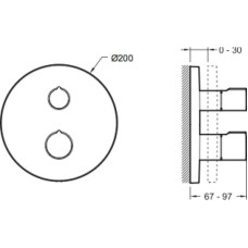 Термостат для душа Jacob Delafon Modulo E98727-CP
