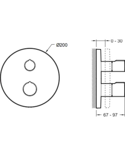 Термостат для душа Jacob Delafon Modulo E98727-CP